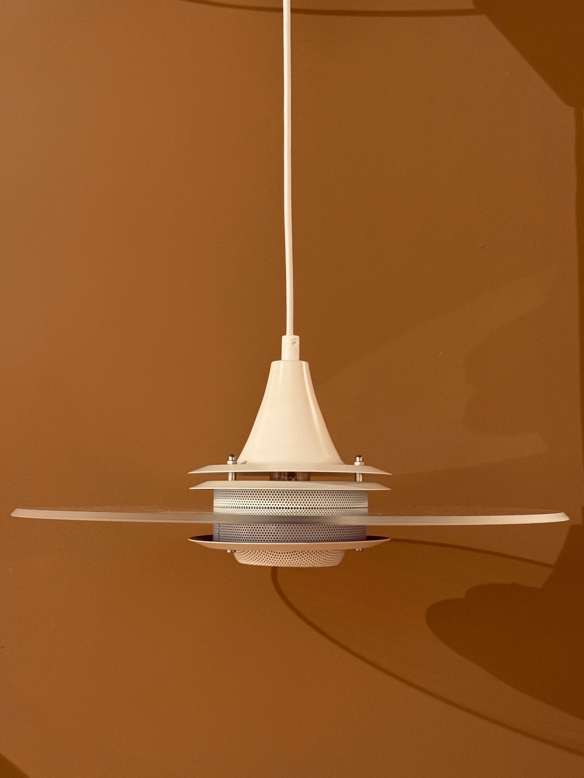 Space Age Hanglamp - Grote Schaal - Ø 39 cm, Ophalen of Verzenden, Gebruikt, Kunststof, E27 (groot)