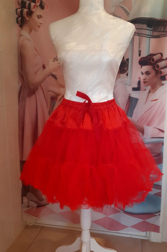 Rode gevoerde petticoat nieuw, Kleding | Dames, Verzenden, Nieuw, Tutu, Maat 36 (S)