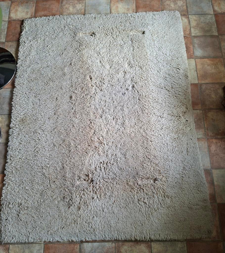 Maroc berber tapijt/vloerkleed, Ophalen, Gebruikt, 150 tot 200 cm, Crème