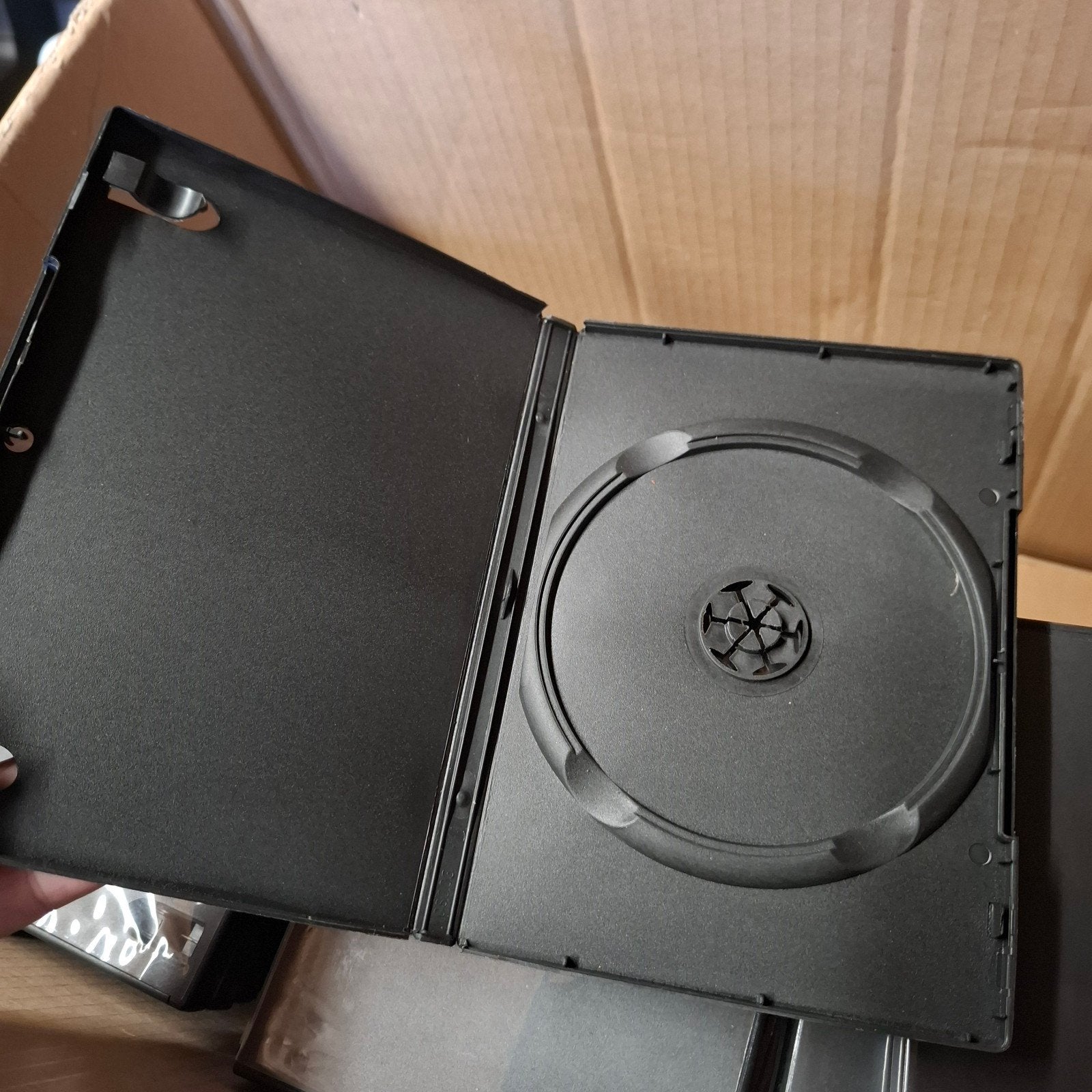 Partij lege DVD/Blu-ray doosjes - Zwart 60 stuks, Cd's en Dvd's, Alle leeftijden, Ophalen, Gebruikt