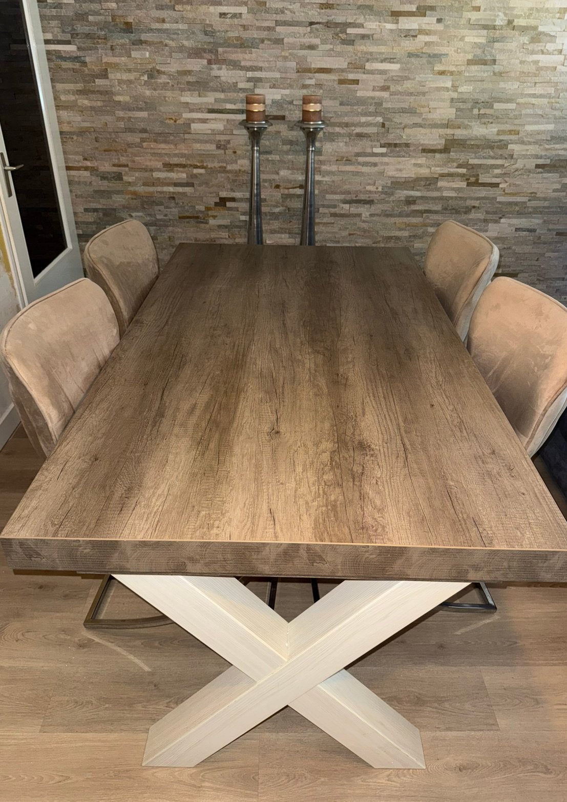 Eettafel Lynn, Huis en Inrichting, Ophalen, Gebruikt, 100 tot 150 cm, Vijf personen of meer