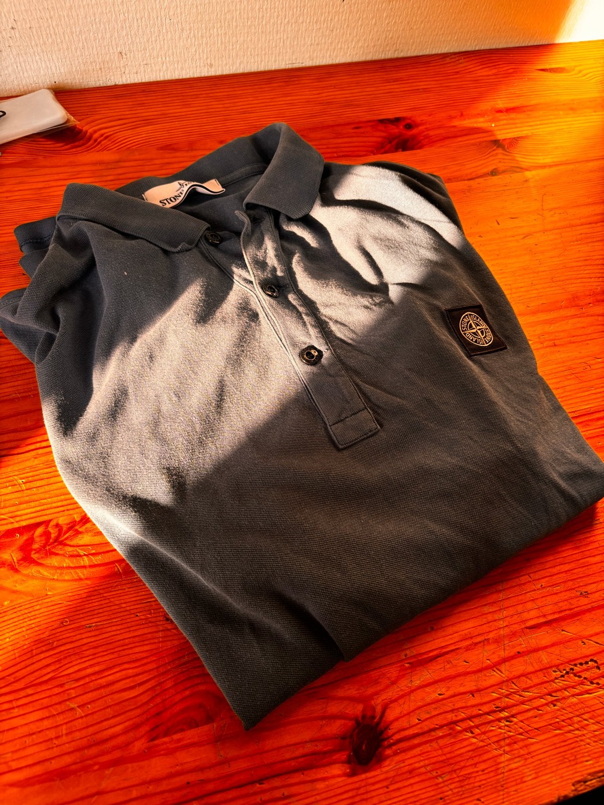 Stone Island Polo Maat XL - Donkerblauw, Ophalen, Gedragen