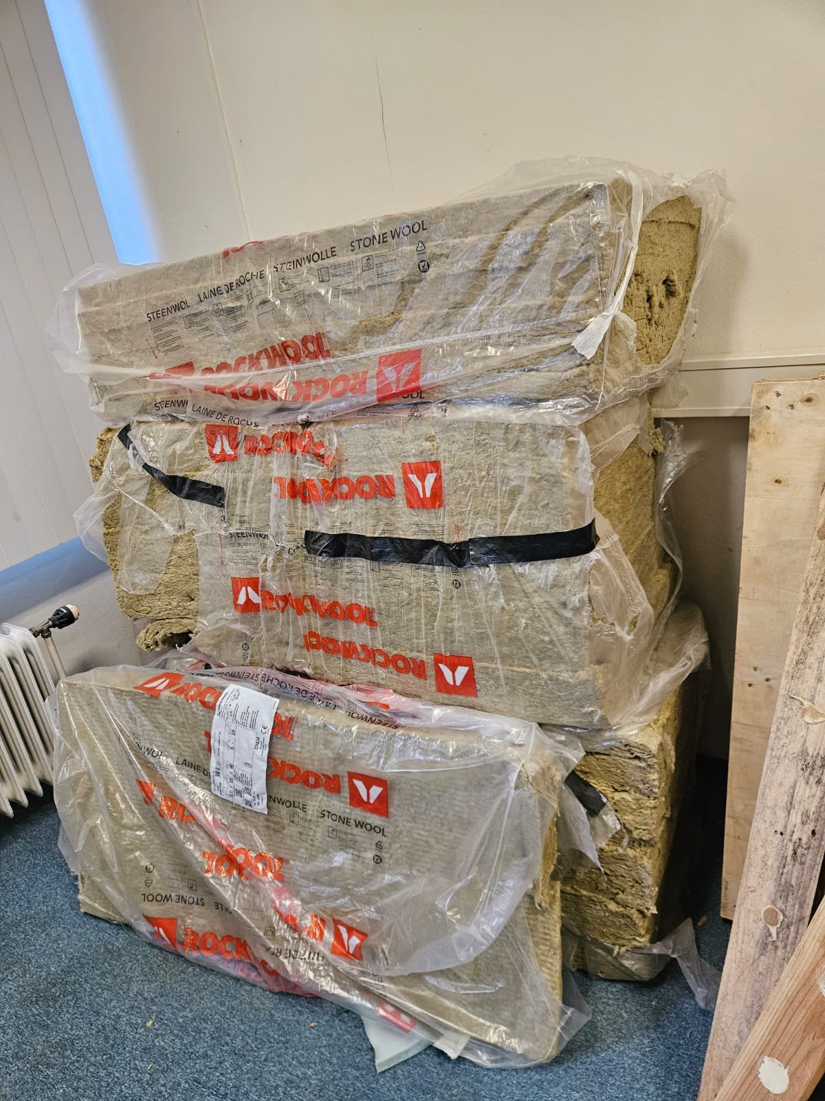 Rockwool/Steenwol Isolatie – Uiterlijk maandag ophalen!, Doe-het-zelf en Verbouw, Ophalen, 4 tot 8 cm, Steenwol, Zo goed als nieuw