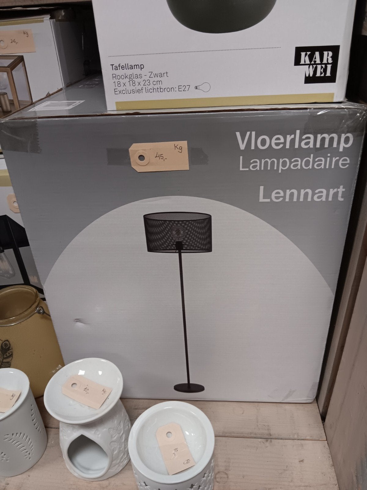 Vloerlamp Lennart - Zwart, E27 fitting, Ophalen of Verzenden, A, A, A