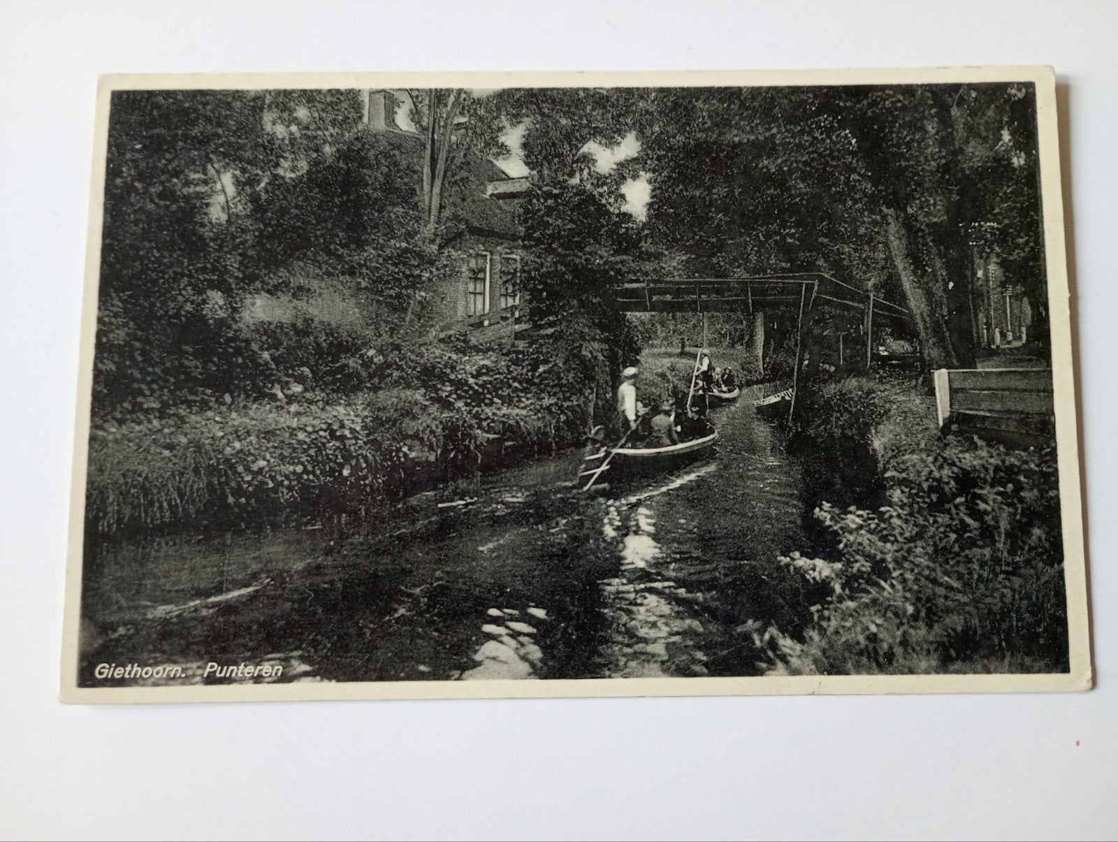 Giethoorn Punteren 1933, Ophalen of Verzenden, 1920 tot 1940, Gelopen, Overijssel