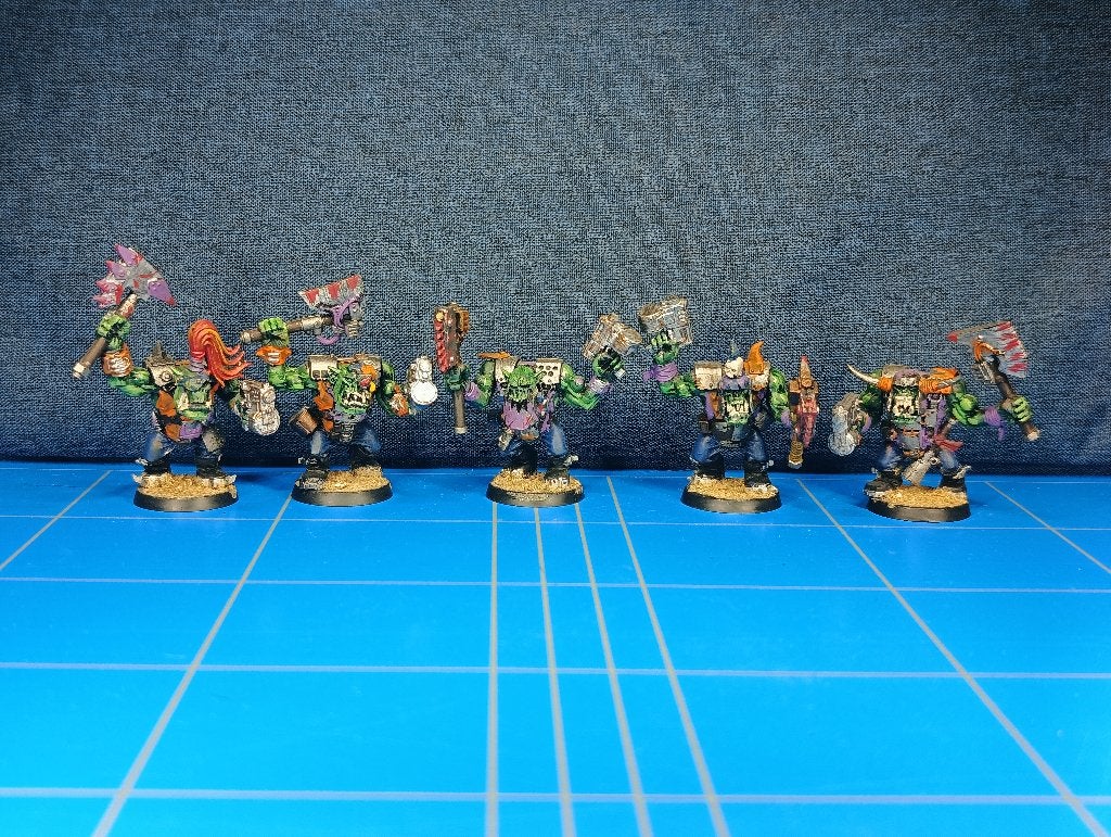 Warhammer 40k Nobz Set 3 Orks, Gebruikt, Warhammer, Ophalen of Verzenden, .