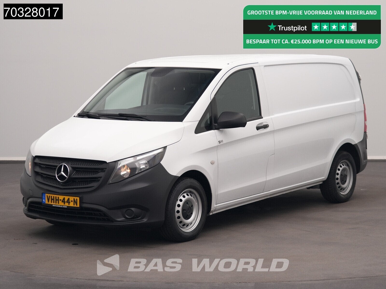 Mercedes Vito 110 L1H1 Navi Airco Cruise Camera Werkplaatsin, Stof, Gebruikt, Euro 6, 4 cilinders