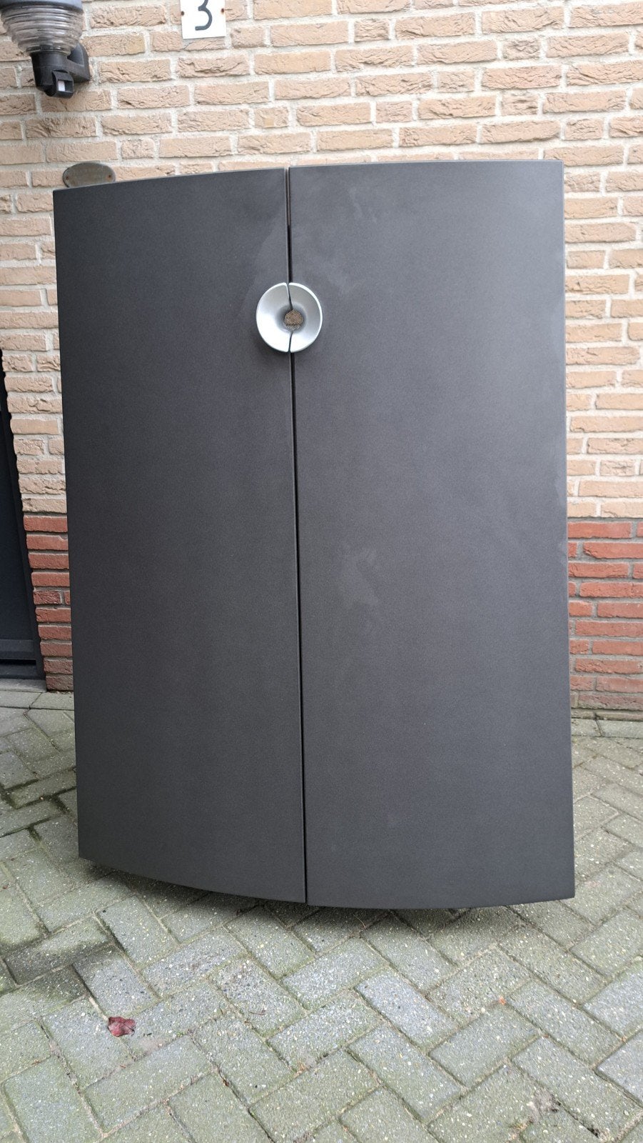 leolux kast. 150 cm hoog kleur. grijs met antraciet, Huis en Inrichting, Ophalen, Modern design, Gebruikt, 100 tot 150 cm