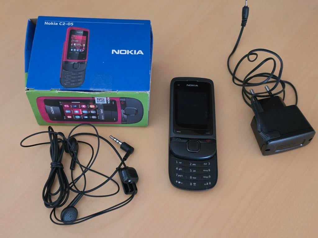 Nokia C2-05 Zwart - Compleet met originele doos, Ophalen of Verzenden, Gebruikt