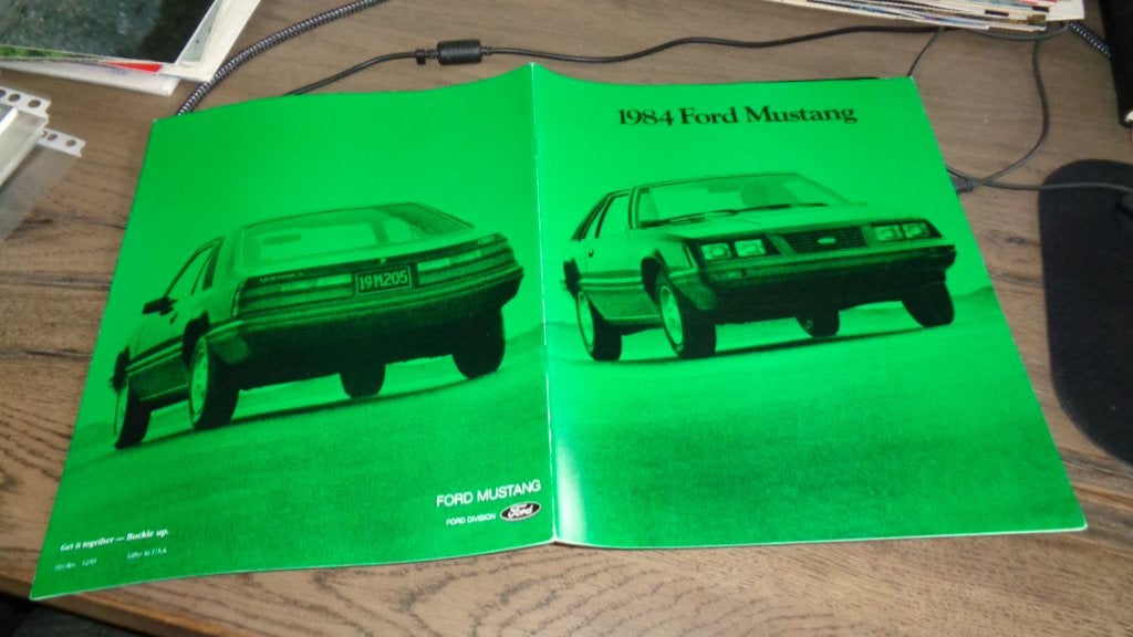 USA Folder FORD MUSTANG  ,  1984, Verzenden, Nieuw, Ford