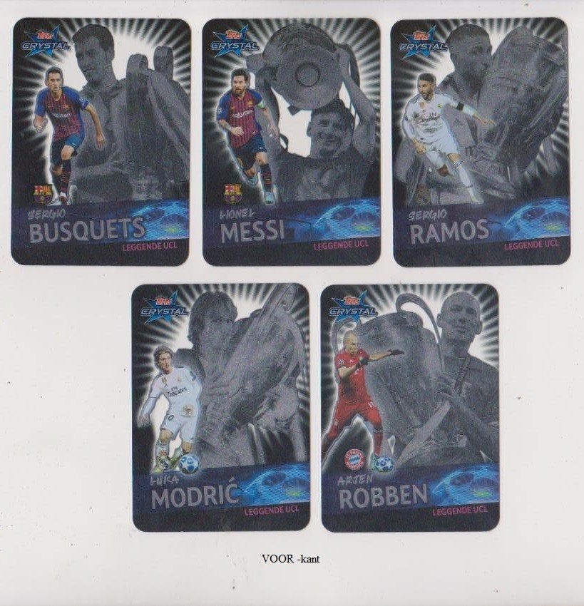 Topps krt CL 2018-2019 CRYSTAL, set Trophy cards, Verzenden, Zo goed als nieuw, Buitenlandse clubs, Poster, Plaatje of Sticker