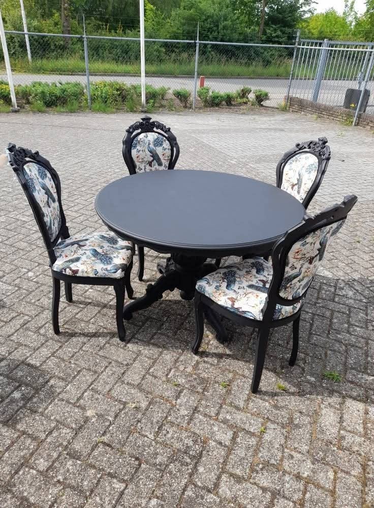 Mooie barok eethoek compleet of los te koop, Ophalen