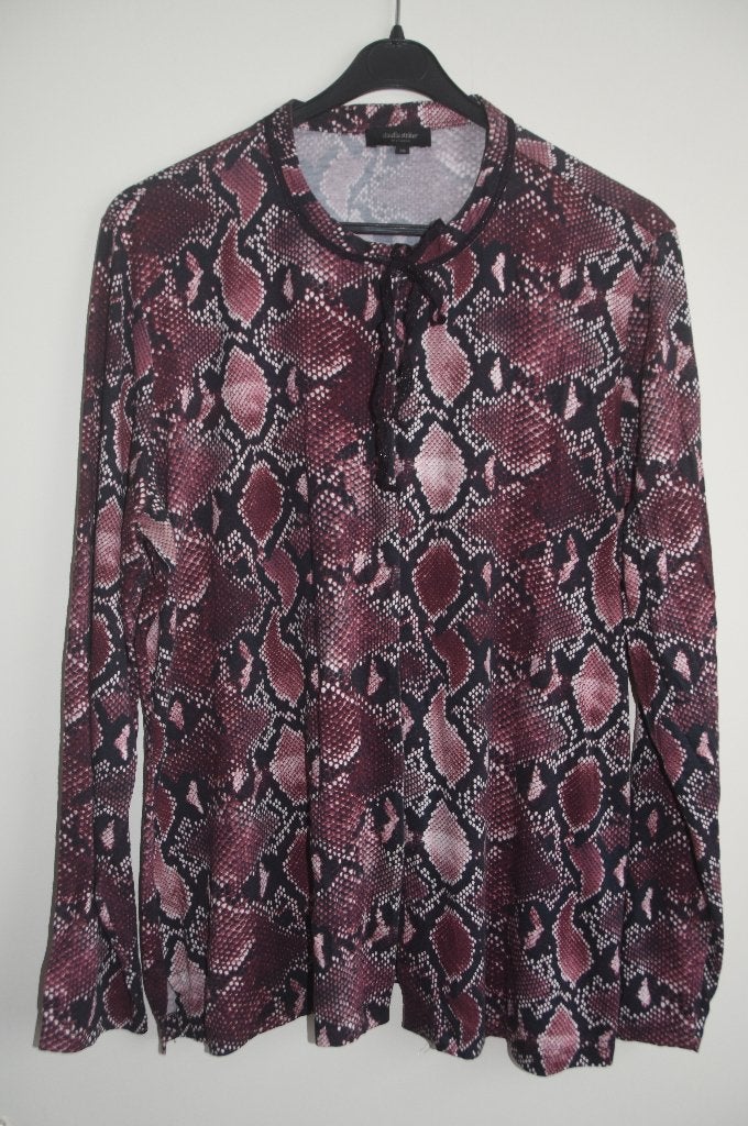 Claudia Sträter blouse top maat 44 zgan, Verzenden, Paars, Maat 42/44 (L), Zo goed als nieuw