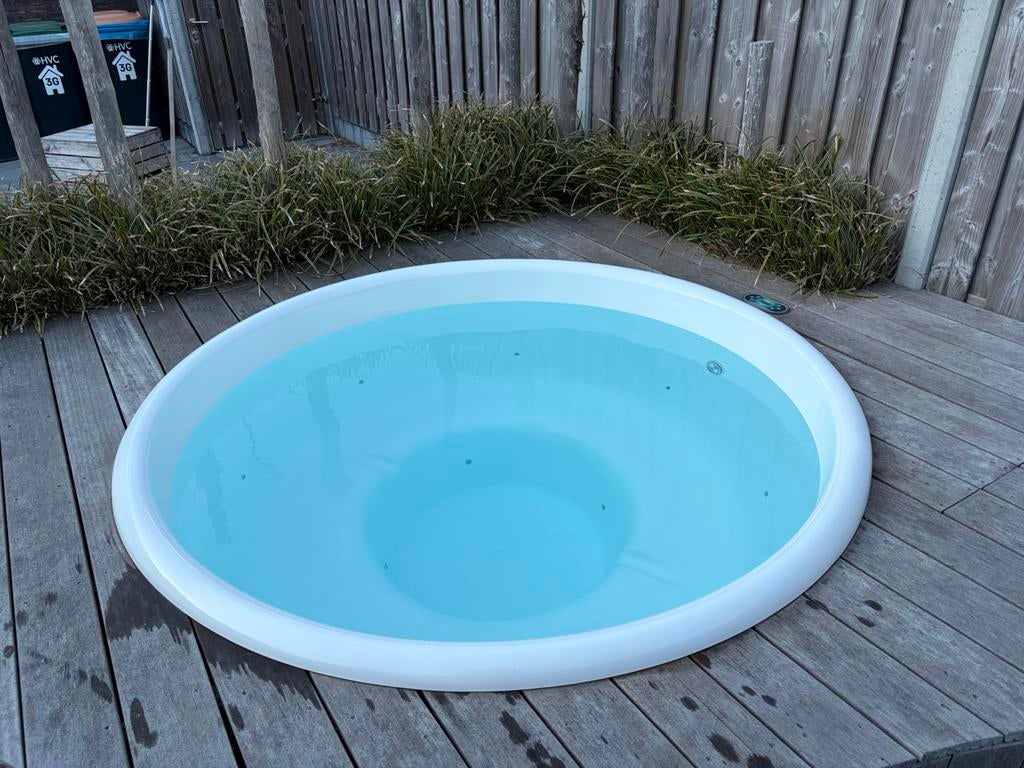 Elektrische Welvaere hottub/jacuzzi [inbouw - 200cm ø], Tuin en Terras, Bubbelbaden en Hottubs, Ophalen, Zo goed als nieuw, Inbouw