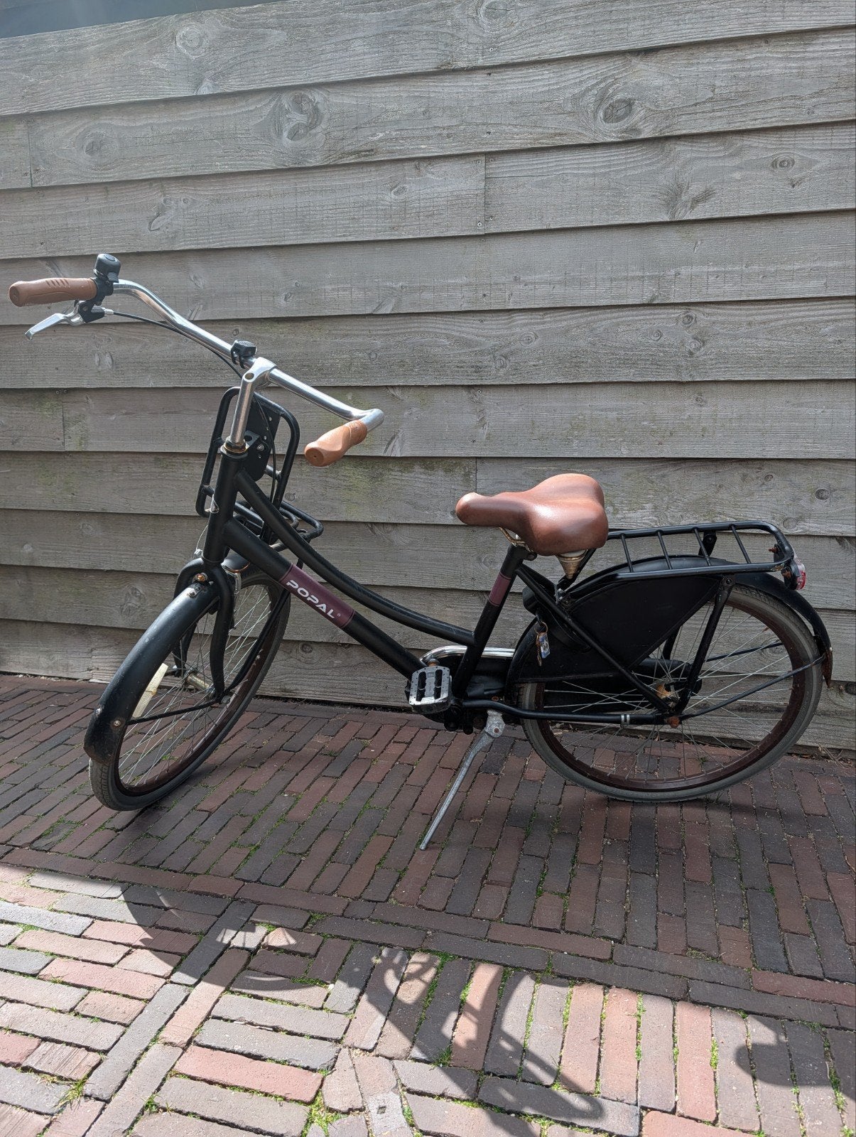 Popal fiets zwart, 24 inch - Gebruikt maar goed, Ophalen, Gebruikt, 24 inch