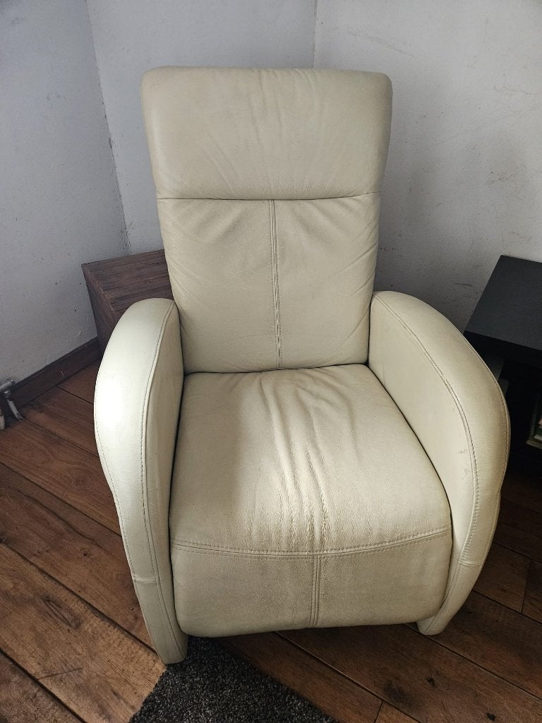 2 stuks mooie lederen fauteuils, Ophalen, Gebruikt, 50 tot 75 cm, Leer