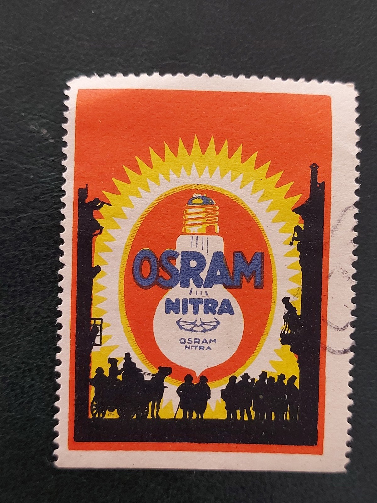 Sluitzegel OSRAM Nitra - Lamp Verlichting, Verzamelen, Verzenden, Lichtbak of (neon) lamp