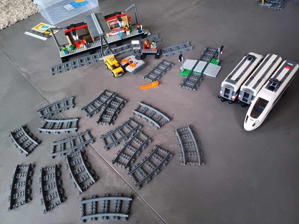 lego trein 60051+ station 60050, Kinderen en Baby's, Speelgoed | Duplo en Lego, City, Compleet, Lego, Ophalen of Verzenden