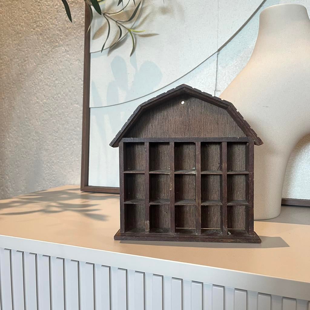 Vintage letterbak huisje, Huis en Inrichting, Woonaccessoires | Overige, Zo goed als nieuw, Ophalen of Verzenden