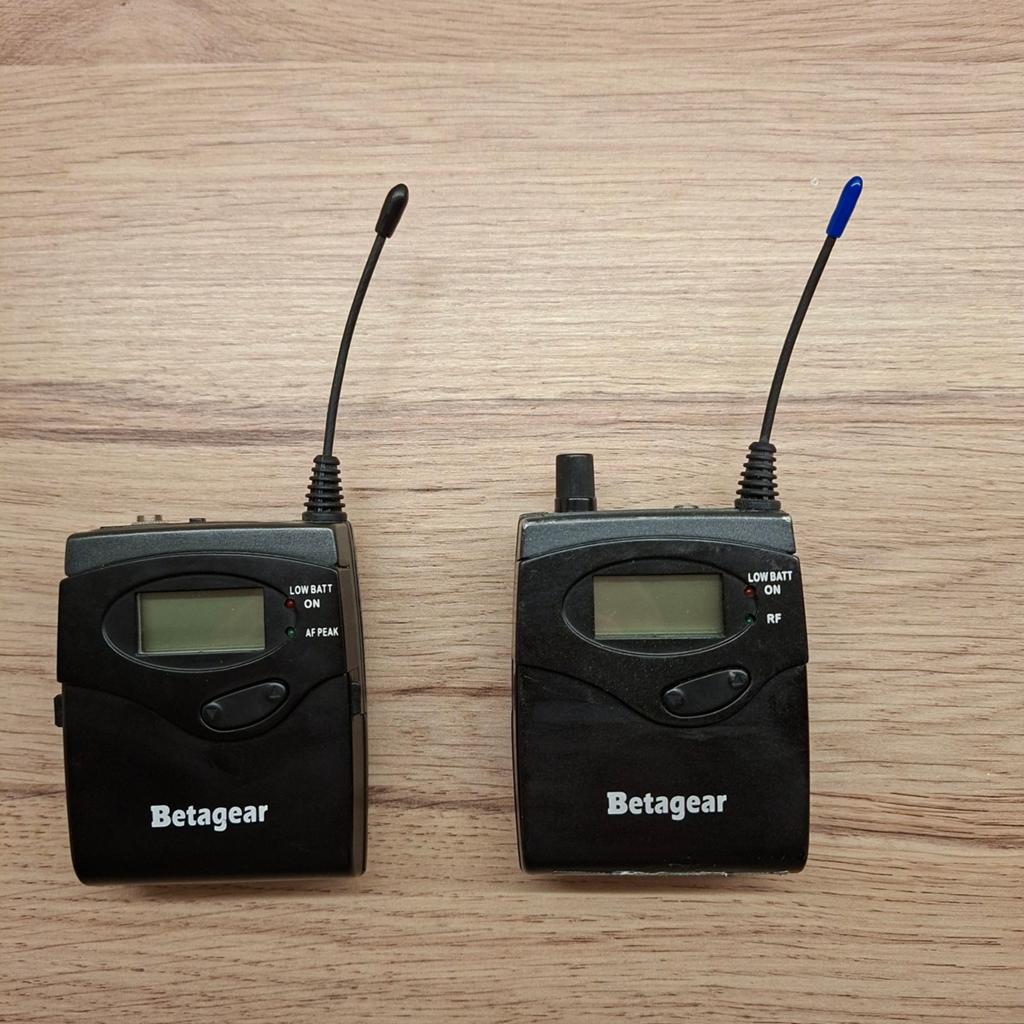 Betagear Bodypack IFB/IEM (2 stuks), Ophalen of Verzenden, Gebruikt, Overige typen, Draadloos