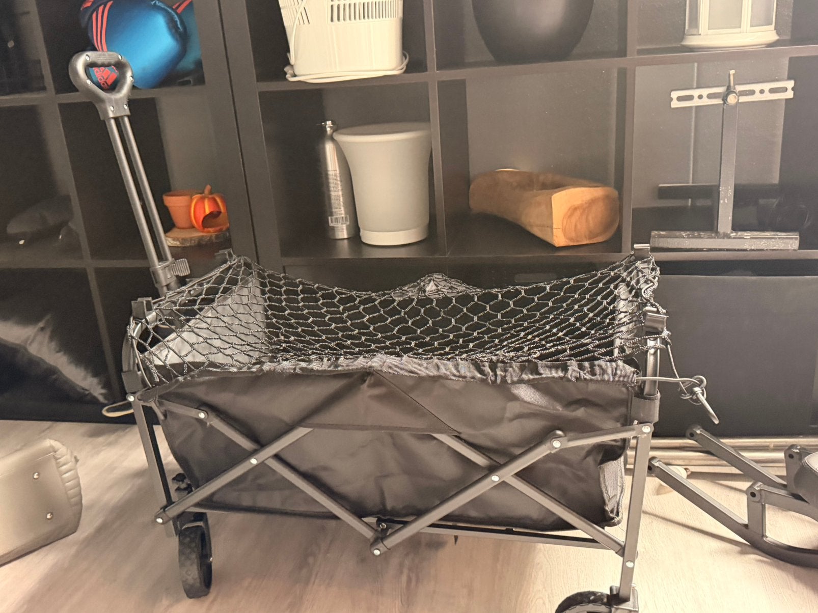 NIEUW boldercar opvouwbaar met tafelblad en net noet gebruik, Ophalen of Verzenden, Opvouwbaar, Zo goed als nieuw