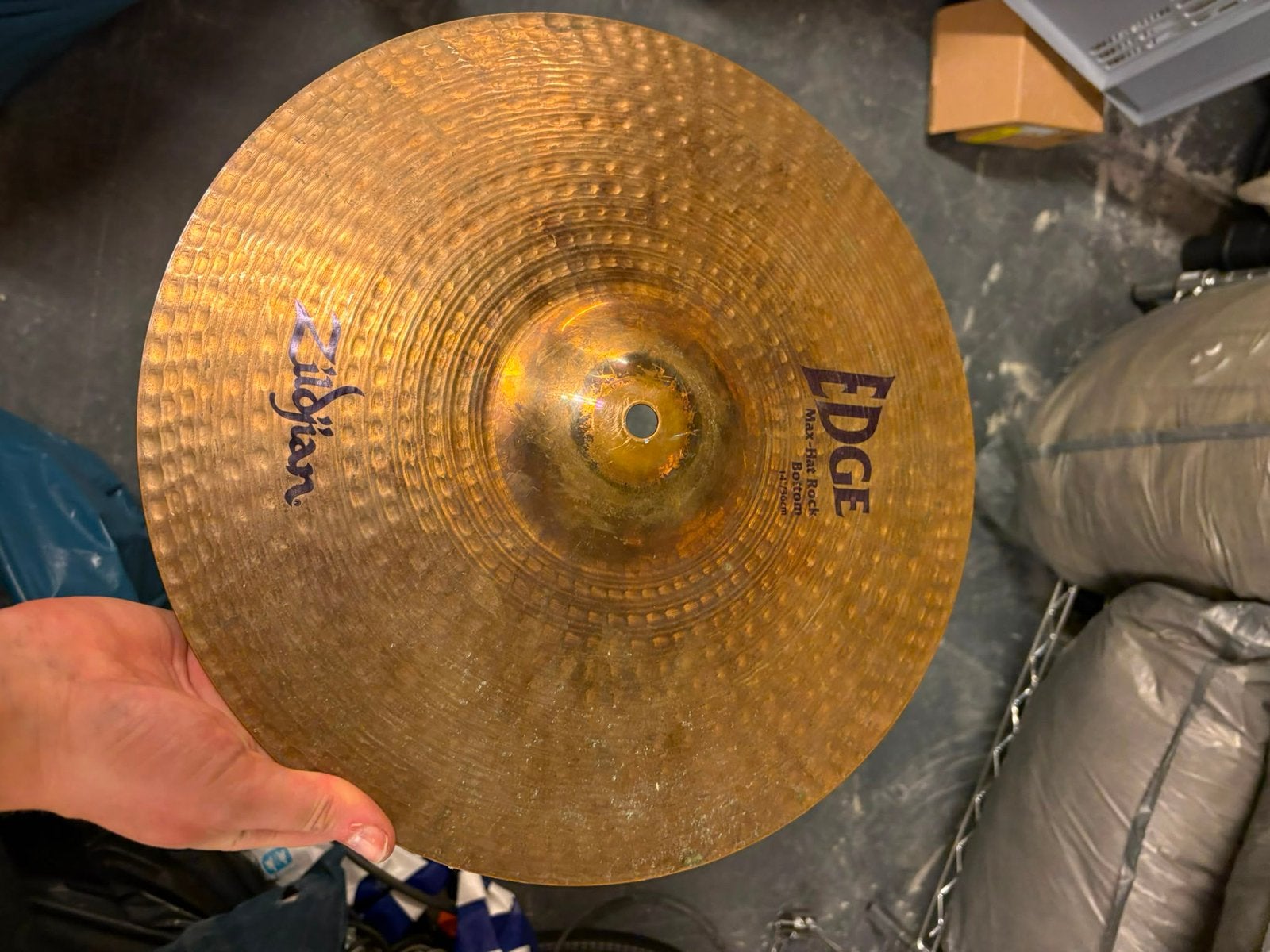 Zildjian Edge Max-Hat Rock Bottom 14”, Ophalen of Verzenden, Zo goed als nieuw