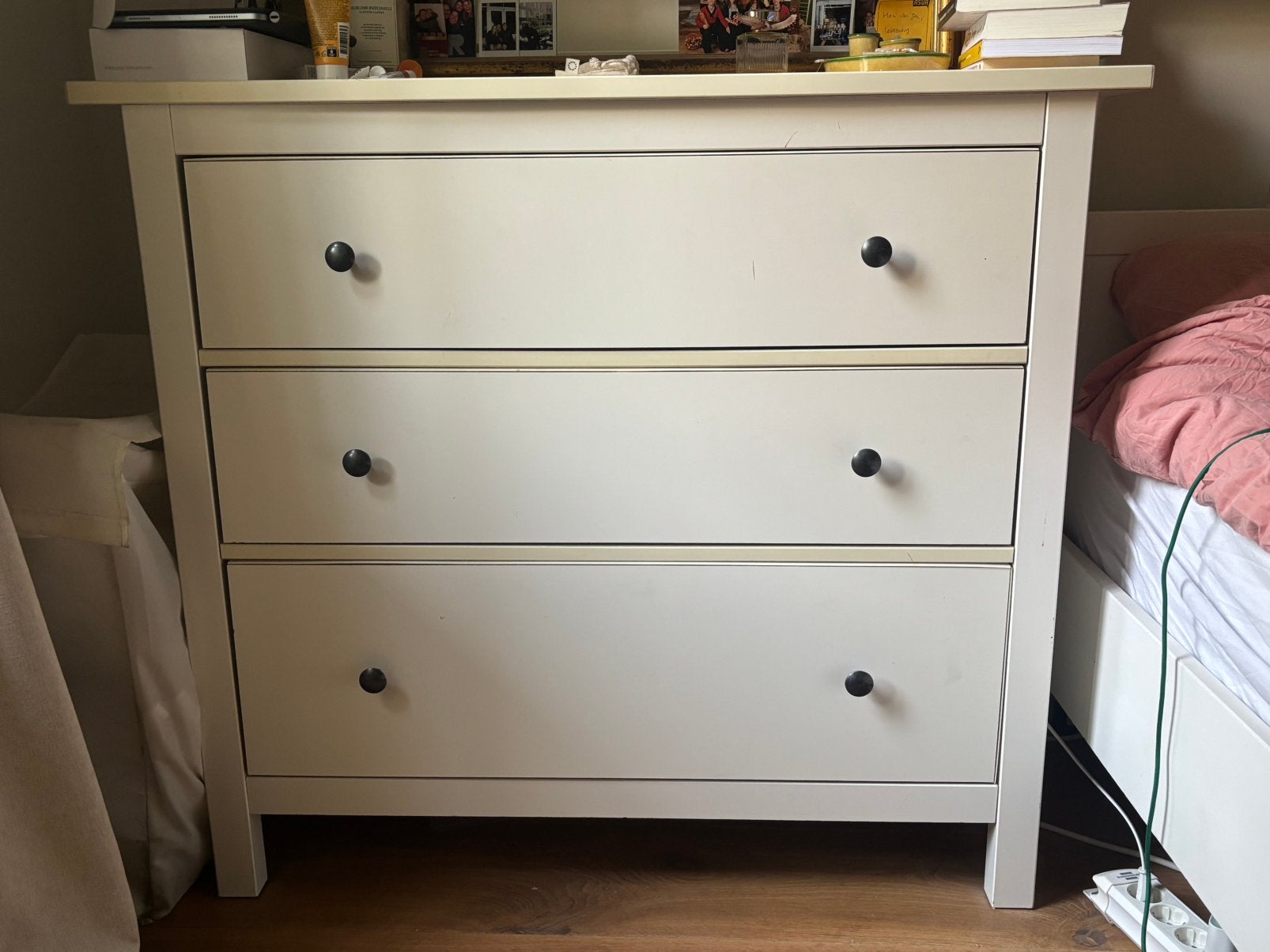 Hemnes ladekast ikea, Huis en Inrichting, Kasten | Ladekasten, Ophalen, Gebruikt, 3 of 4 laden, Minder dan 100 cm