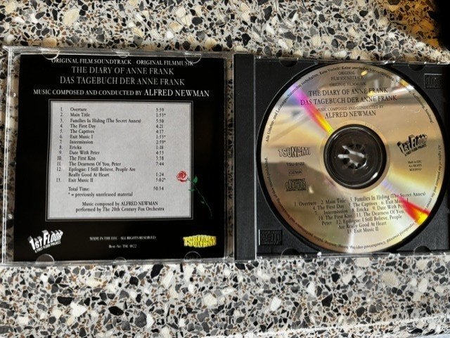 The Diary of Anne Frank, Cd's en Dvd's, Soundtrack, Ophalen of Verzenden, Zo goed als nieuw, Soundtrack