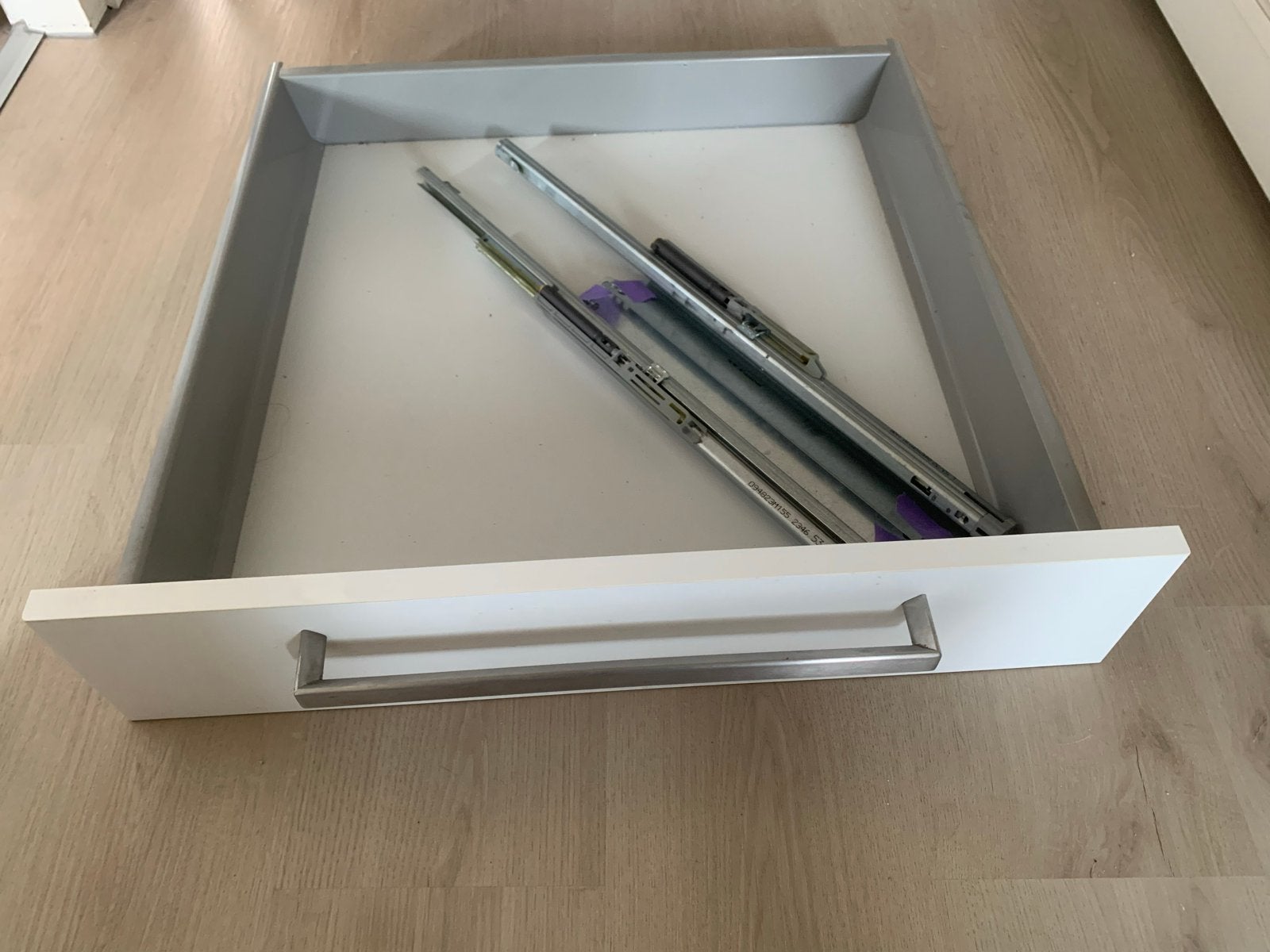 Witte lade 12,5 cm met handvat Ikea Factum keuken, Huis en Inrichting, Ophalen, Kunststof, Gebruikt, 1 of 2 laden