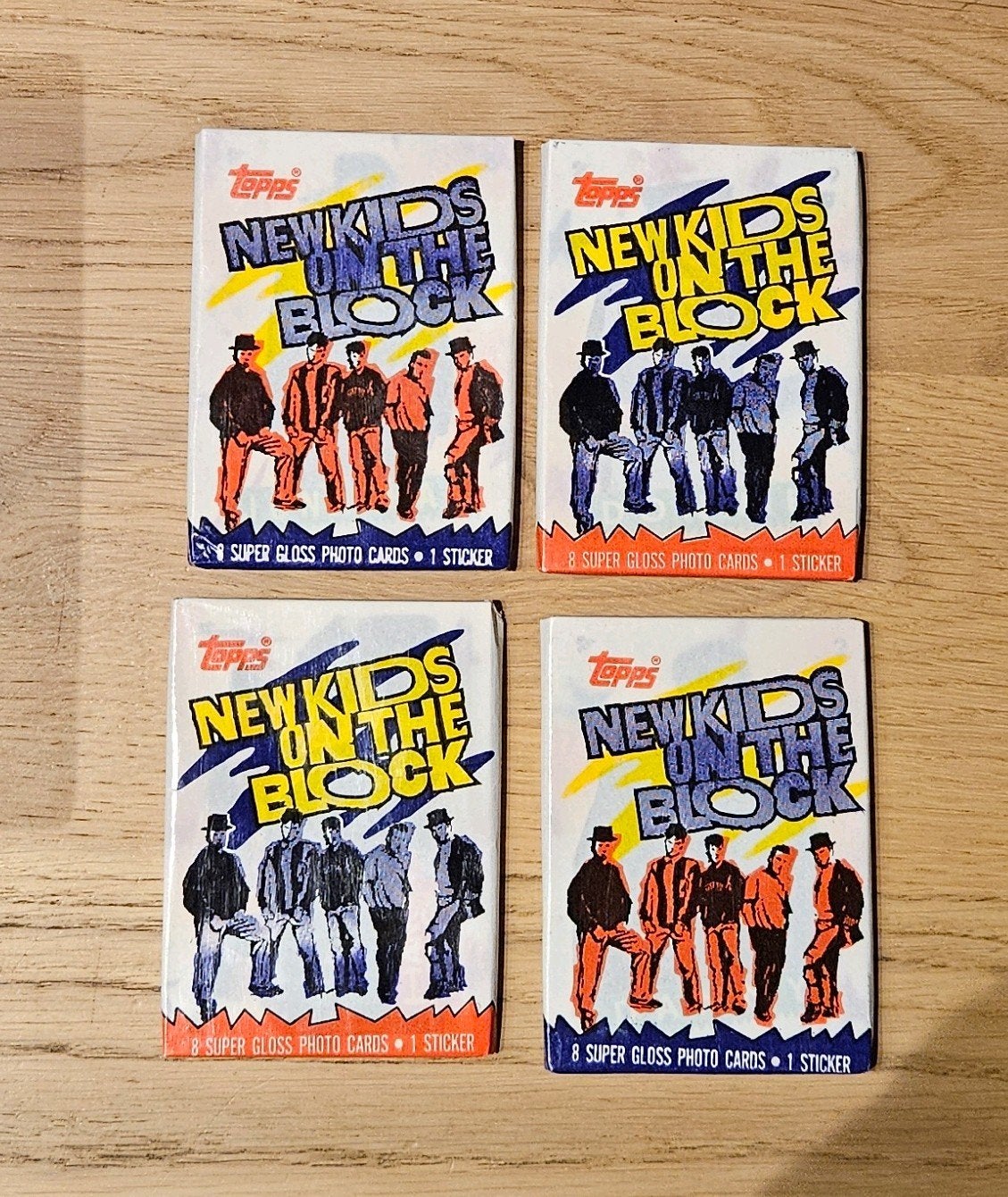 New Kids On The Block Topps 1989 Sticker/Plaatjes Pakjes, Ophalen of Verzenden, Nieuw, Stickers en Plaatjes