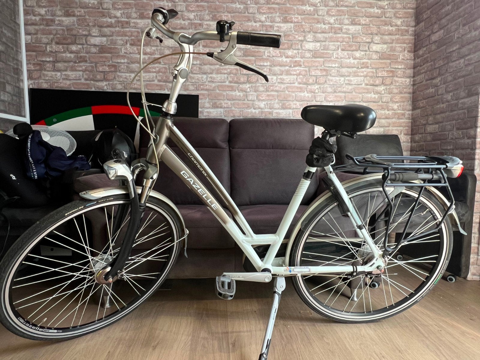 Gazelle Chamonix Plus Damesfiets - Zo goed als nieuw, Fietsen en Brommers, Fietsen | Dames | Damesfietsen, Ophalen, 53 tot 56 cm