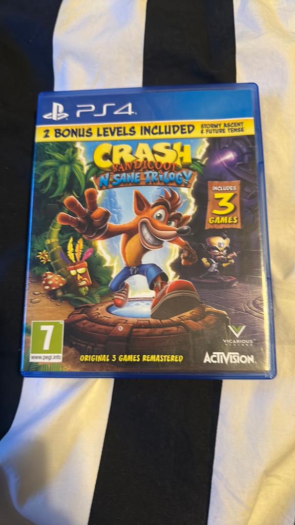 Crash Bandicoot N. Sane Trilogy, PS4, 1 speler, Ophalen of Verzenden, Zo goed als nieuw, Platform
