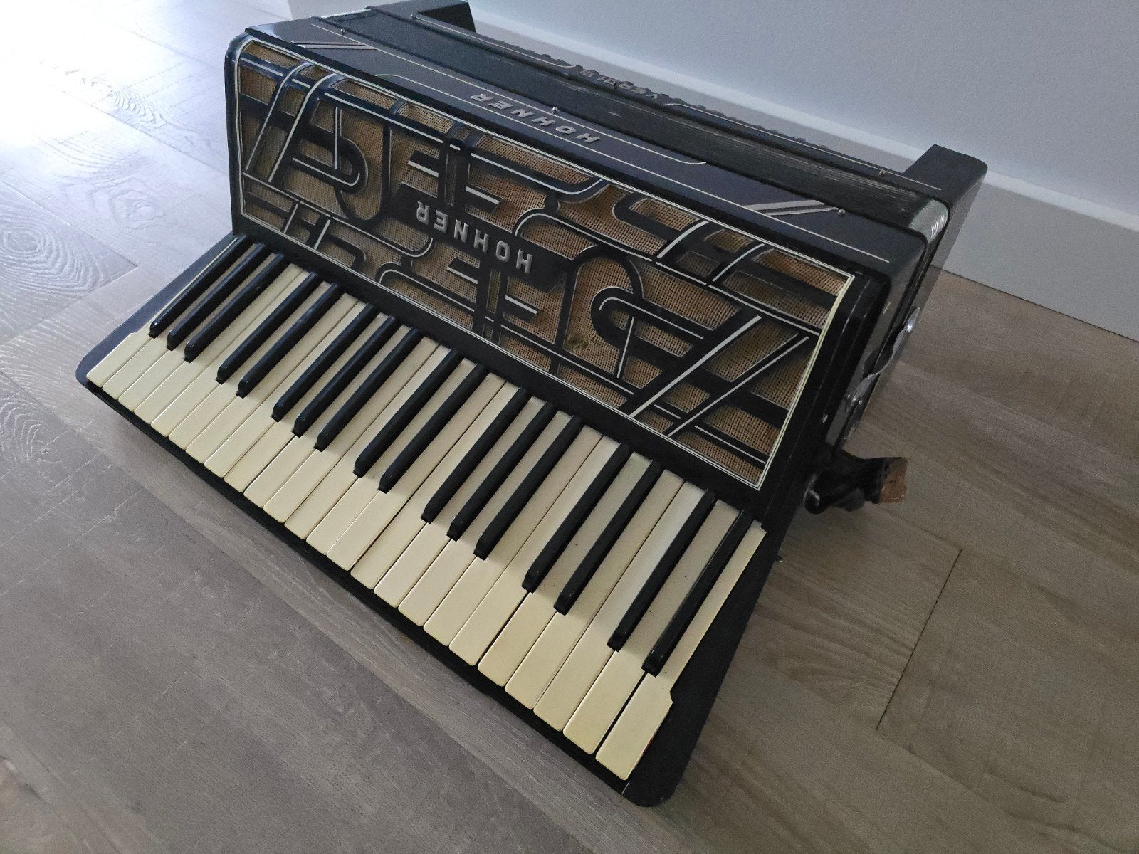 vintage antieke Accordeon Hohner Verdi III project decoratie, Ophalen of Verzenden, Gebruikt, Hohner