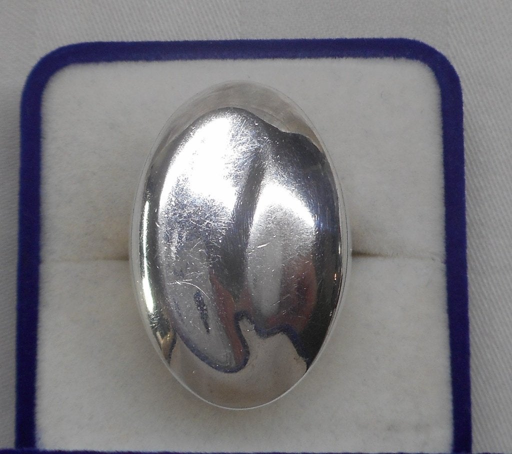 Zilveren royale modernist ring Monet maat 18 nr.1095, Sieraden, Tassen en Uiterlijk, 18 tot 19, Verzenden, Zo goed als nieuw, Dame