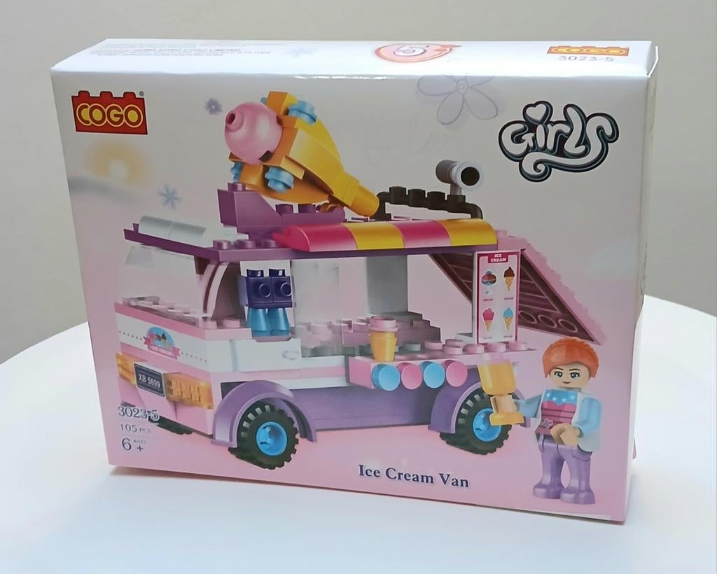 🍀 COGO Girls Ice Cream Van Bouwdoos - Nieuw in doos, Ophalen of Verzenden