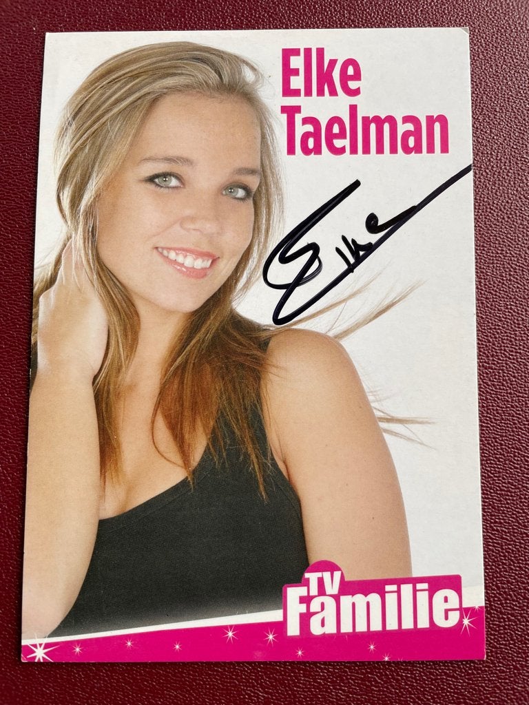 ansichtkaart / kaart van Elke Taelman met echte handtekening, Verzamelen, Verzenden, 1980 tot heden, Sterren en Beroemdheden