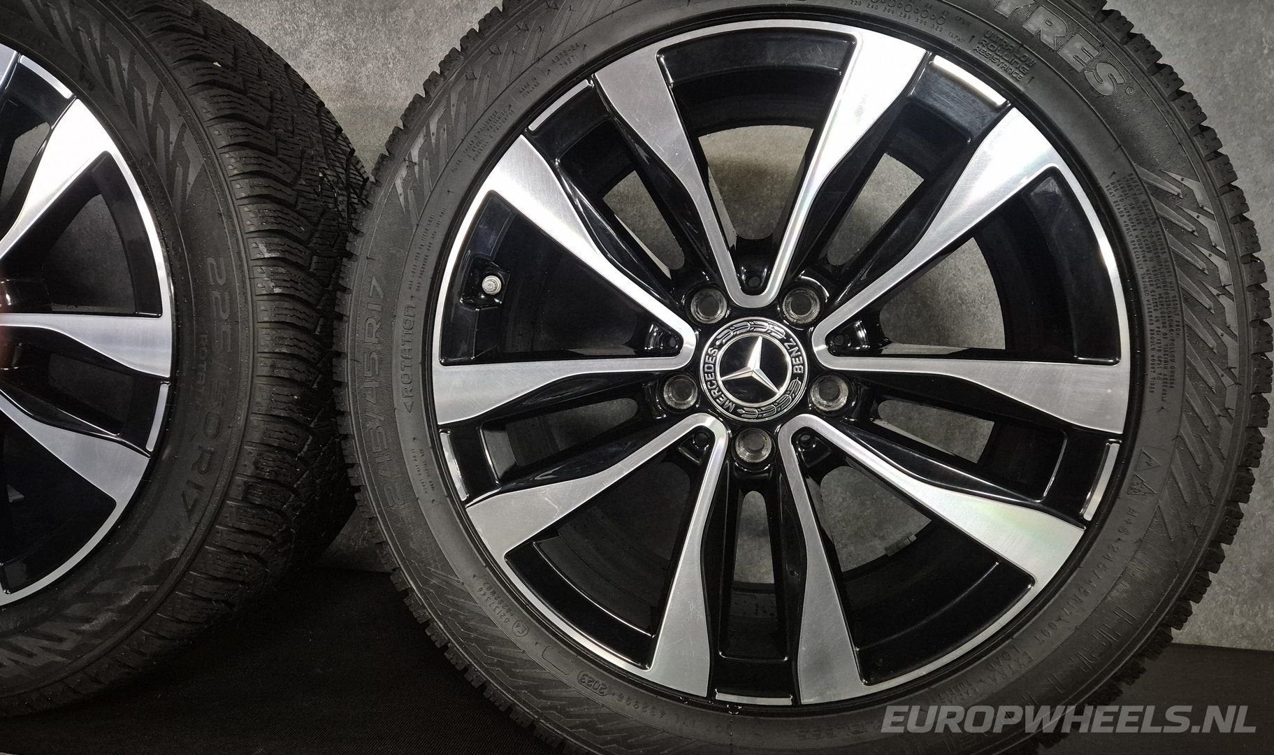 17 inch Mercedes velgen C klasse W206 S206 Bicolor breedset, Auto-onderdelen, Gebruikt, Velg(en), -, -