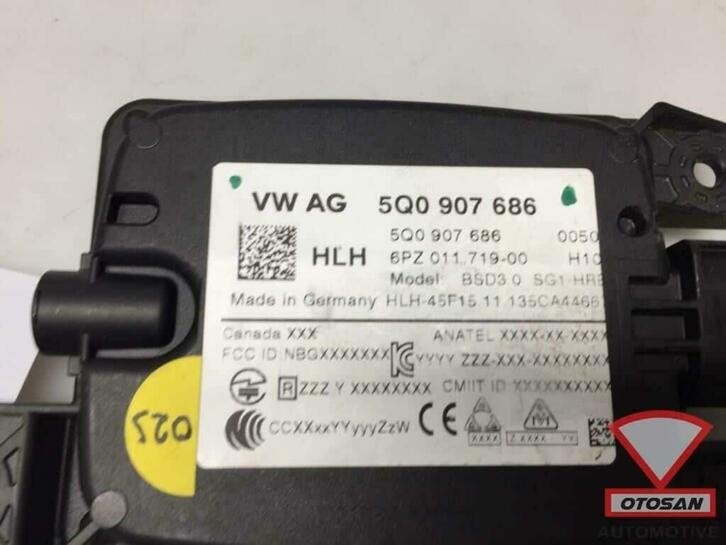 vw golf 7 sharan vag side assist dodehoek sensor 5q0907686, Auto-onderdelen, Spiegels, Gebruikt, Volkswagen, Volkswagen AG, Berliner Ring 2
38440  Wolfsburg, DE