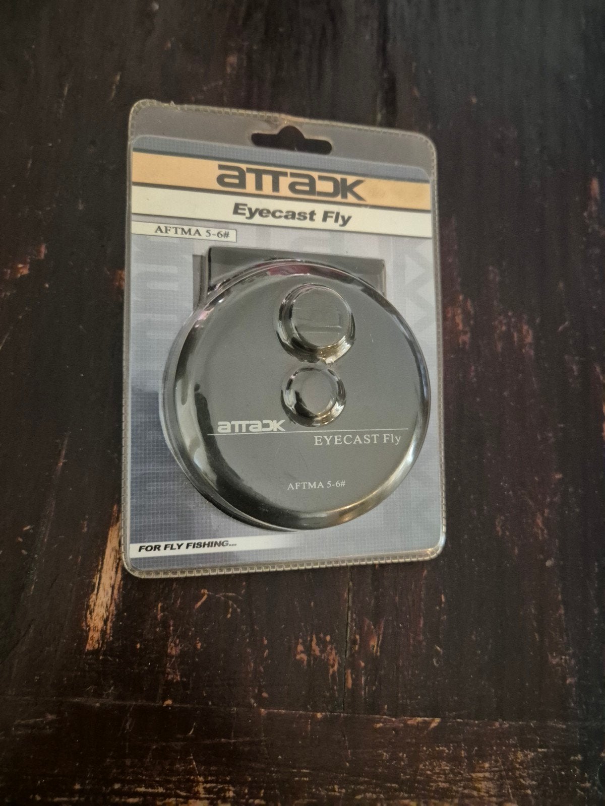 Attack AFTMA 5/6 reel.  Nieuw., Watersport en Boten, Hengelsport | Vliegvissen, Molen, 5-6#, Nieuw, Ophalen of Verzenden