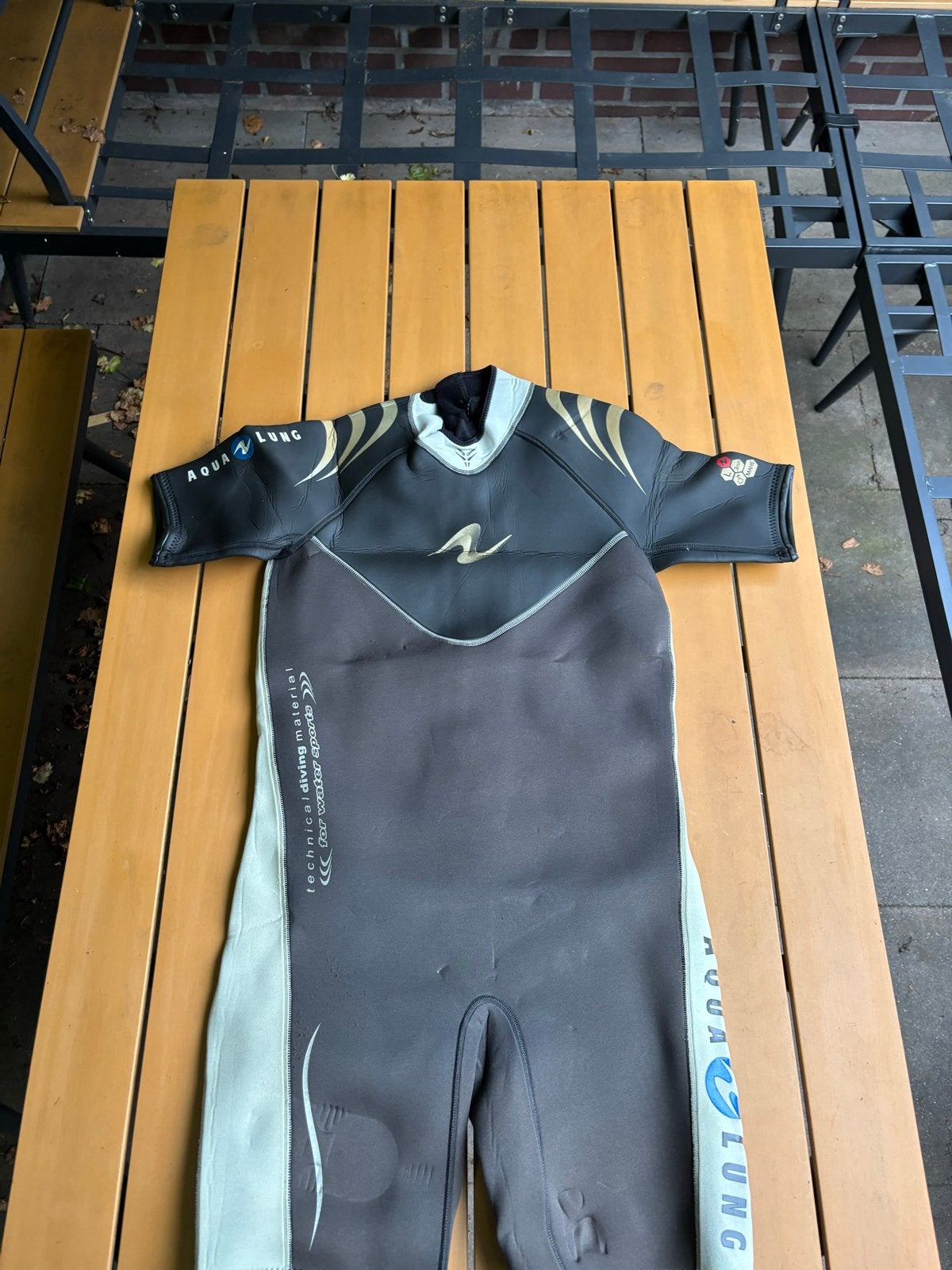 Aqualung Mahe 3mm Shorty Duikpak Heren Maat L, Watersport en Boten, Duiken, Ophalen, Gebruikt, Duikpak