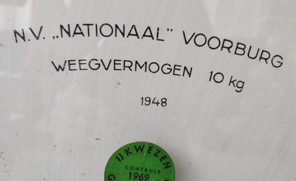 Nationaal antieke weegschaal Type SL 1948 tot 10 Kg Voorburg, Ophalen