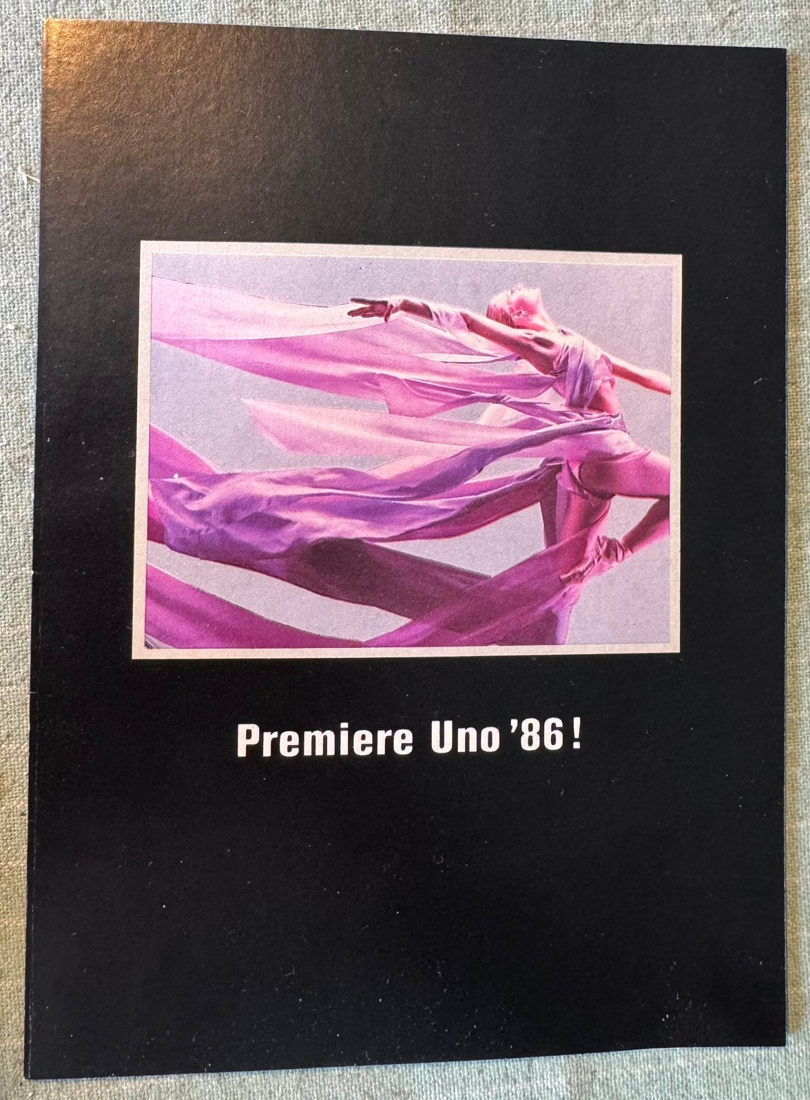 Folder 1986 Fiat Uno, Verzenden, Zo goed als nieuw