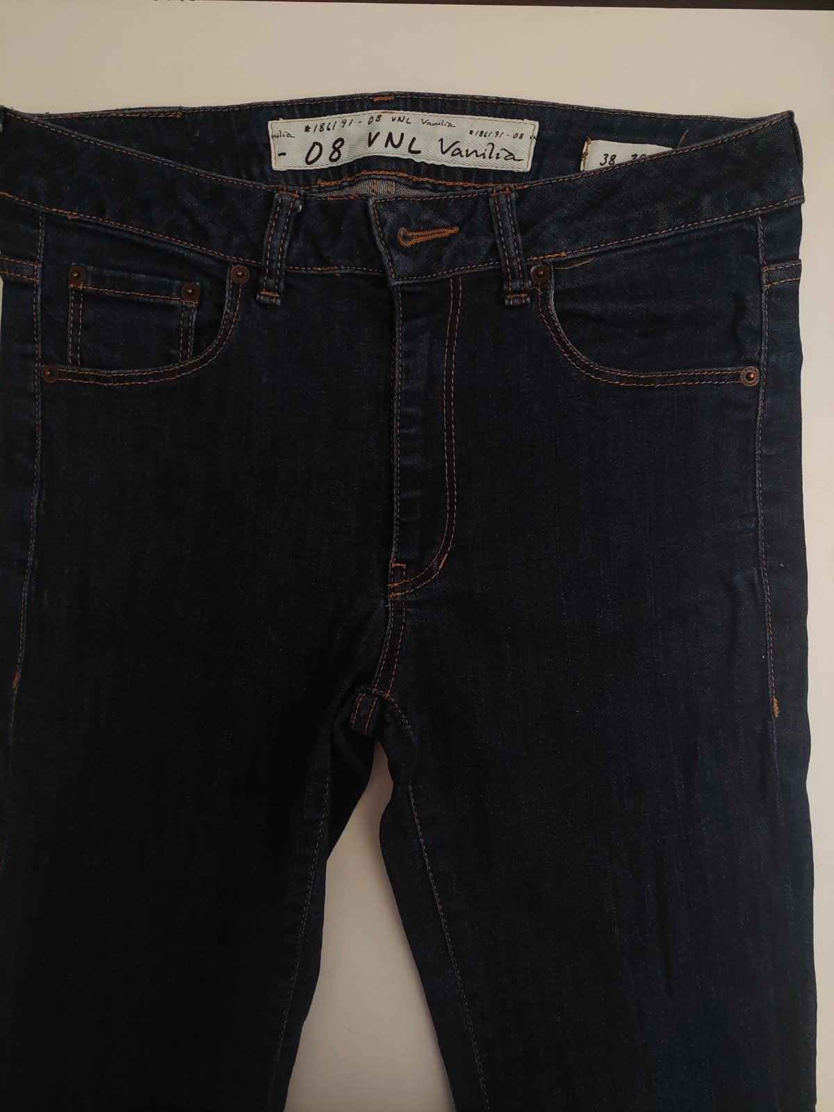 VNL Vanilia donkerblauwe jeans maat 38, Blauw, VNL Vanilia, Ophalen of Verzenden, W30 - W32 (confectie 38/40)