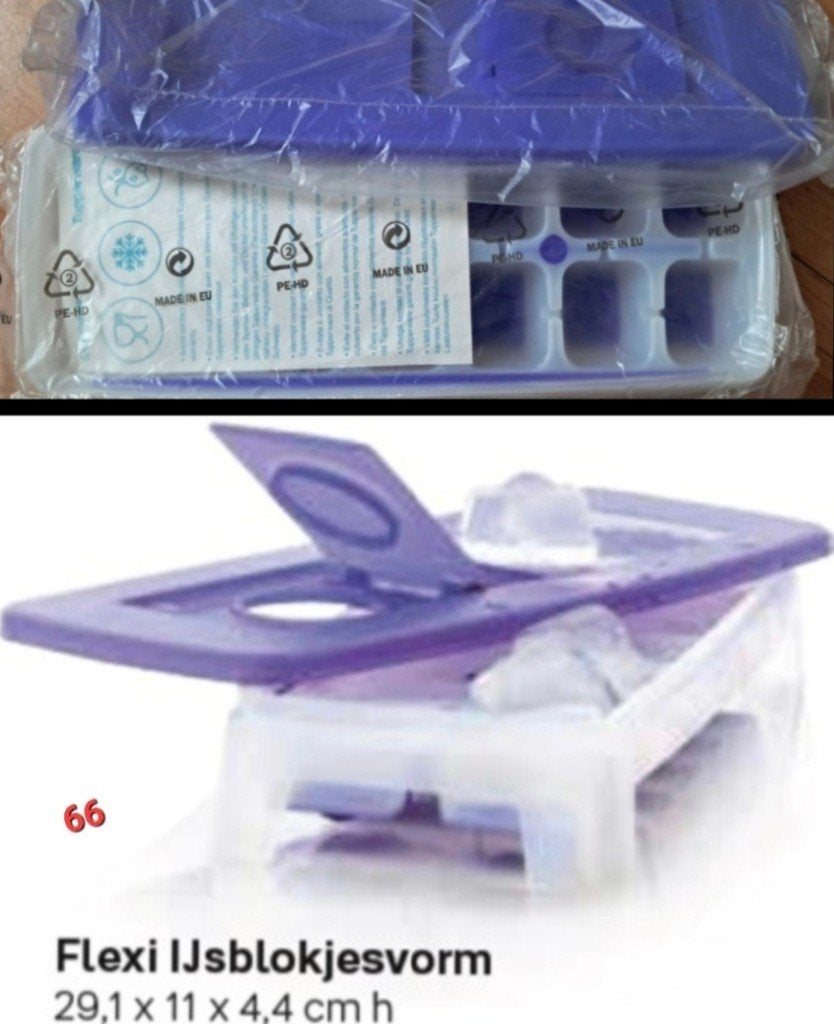 Tupperware IJsblokjesvormen zie omschrijving, Huis en Inrichting, Wit, Overige typen, Nieuw, Ophalen of Verzenden