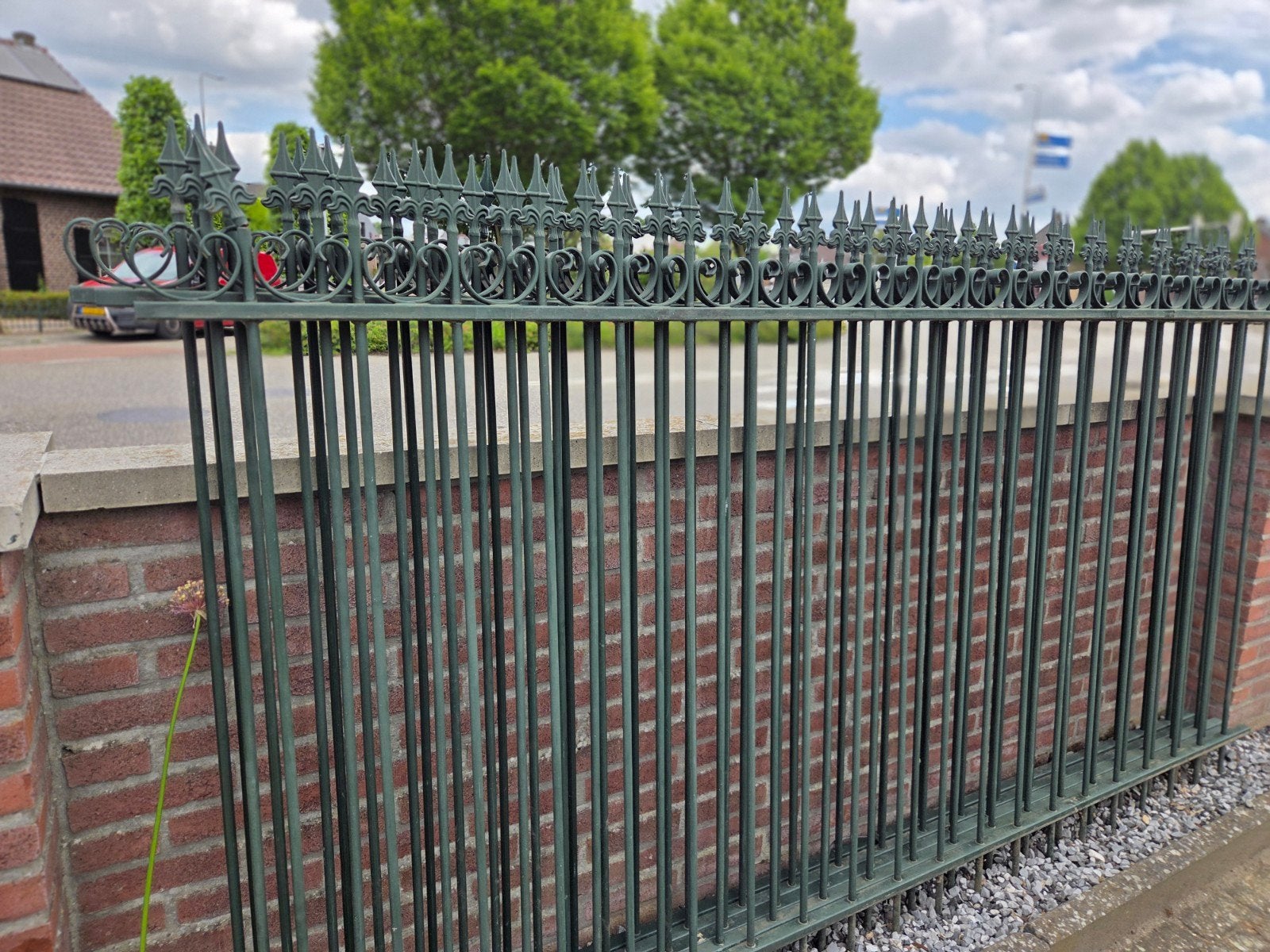 13 meter zeer mooi hek, Ophalen, IJzer, Sierhekwerk