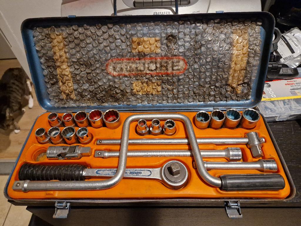 Gedore dm19 1/2 inch doppenset , engelse maten ., Ophalen, Gebruikt