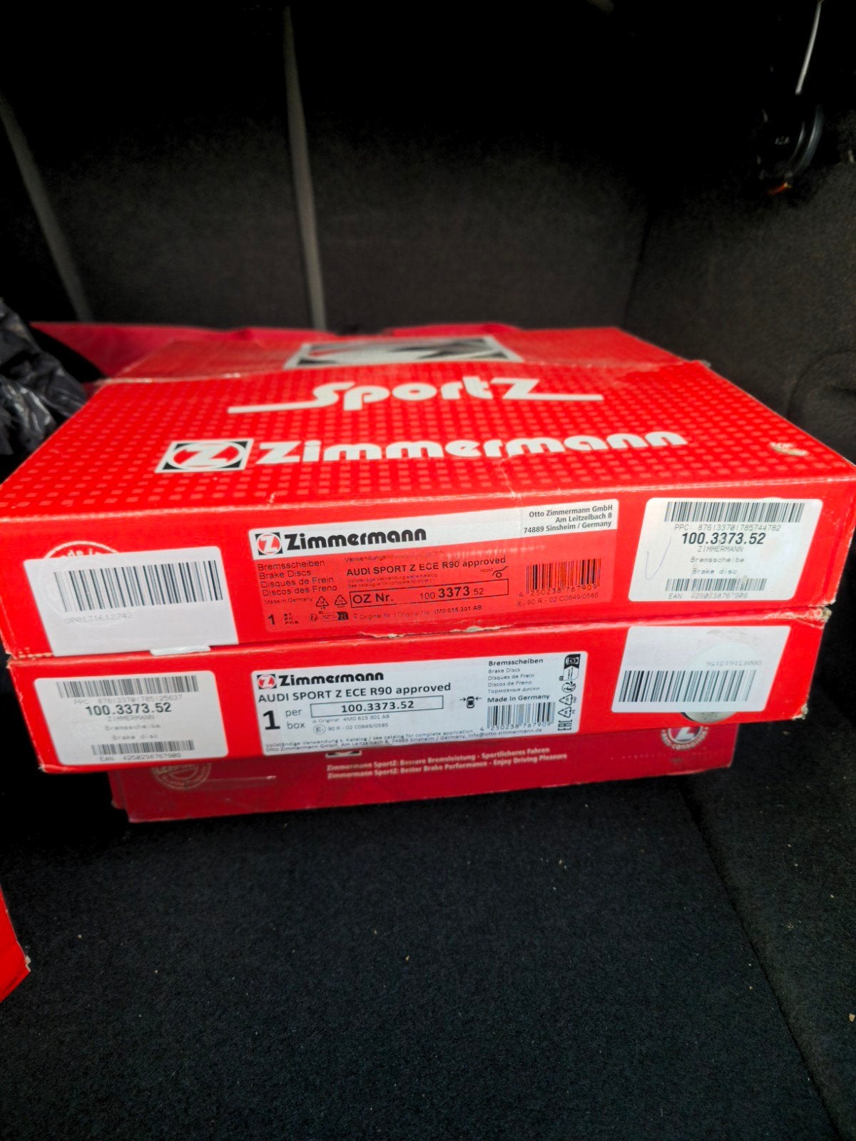 Zimmermann Sport Z remschijven en remblokken voor Audi