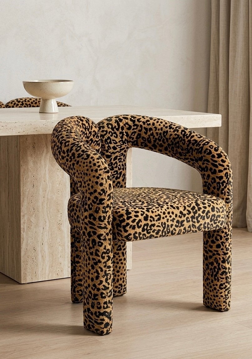 Design Luipaard Stoel / Fauteuil - Italiaanse Stijl), Ophalen of Verzenden