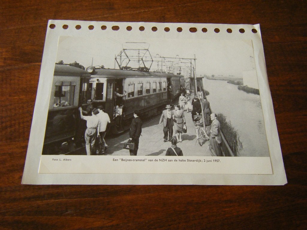 O43 - Beijnes-tramstel - NZH - Sloterdijk - Mooi/Speciaal, Verzamelen, Ophalen of Verzenden, Trein, Kaart of Prent