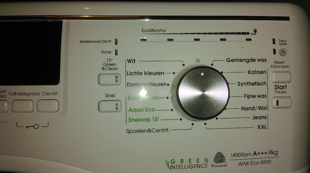 Bauknecht wasmachine WAK Eco 4590, 9kg met foutcode, Ophalen, Zo goed als nieuw